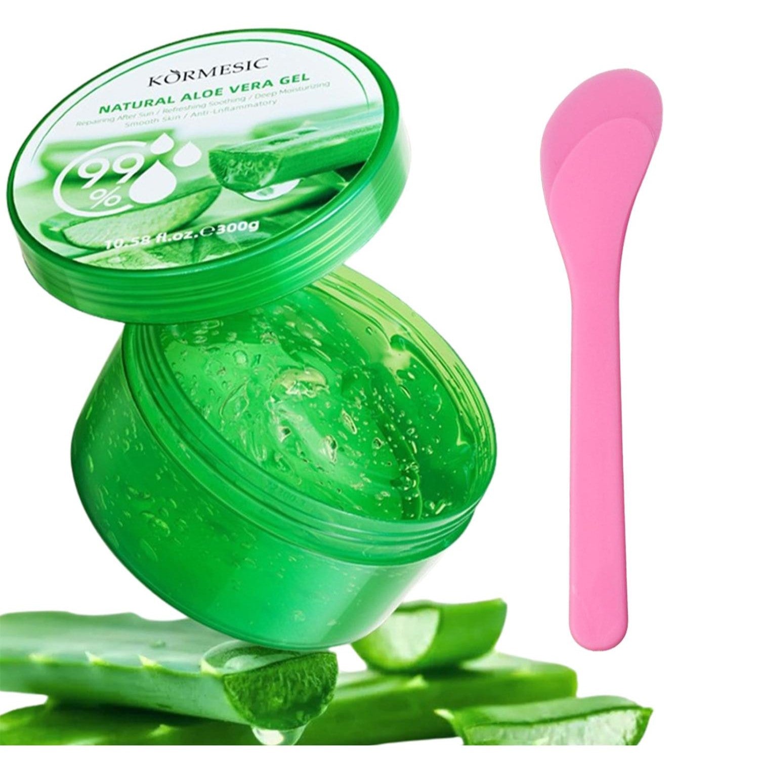 KORMESIC 99% Aloe Vera Gel 300g Organic Moisturizing Cream Easy Beauty Nepal