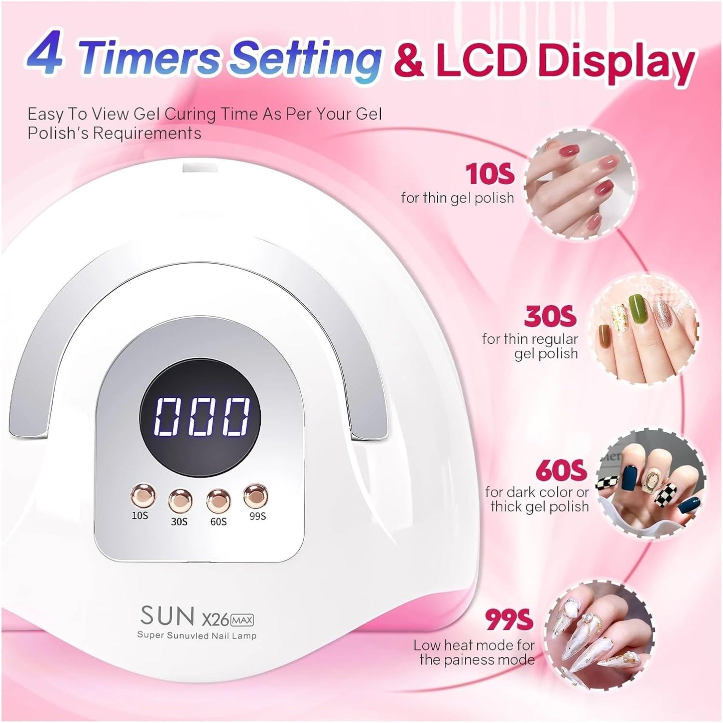 Sun X26 MAX LED Nail UV Lamp Mask Queen Nepal
