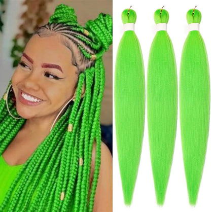 Pre Stretched Synthetic Braiding Hair Ombre Extensions Mask Queen Nepal