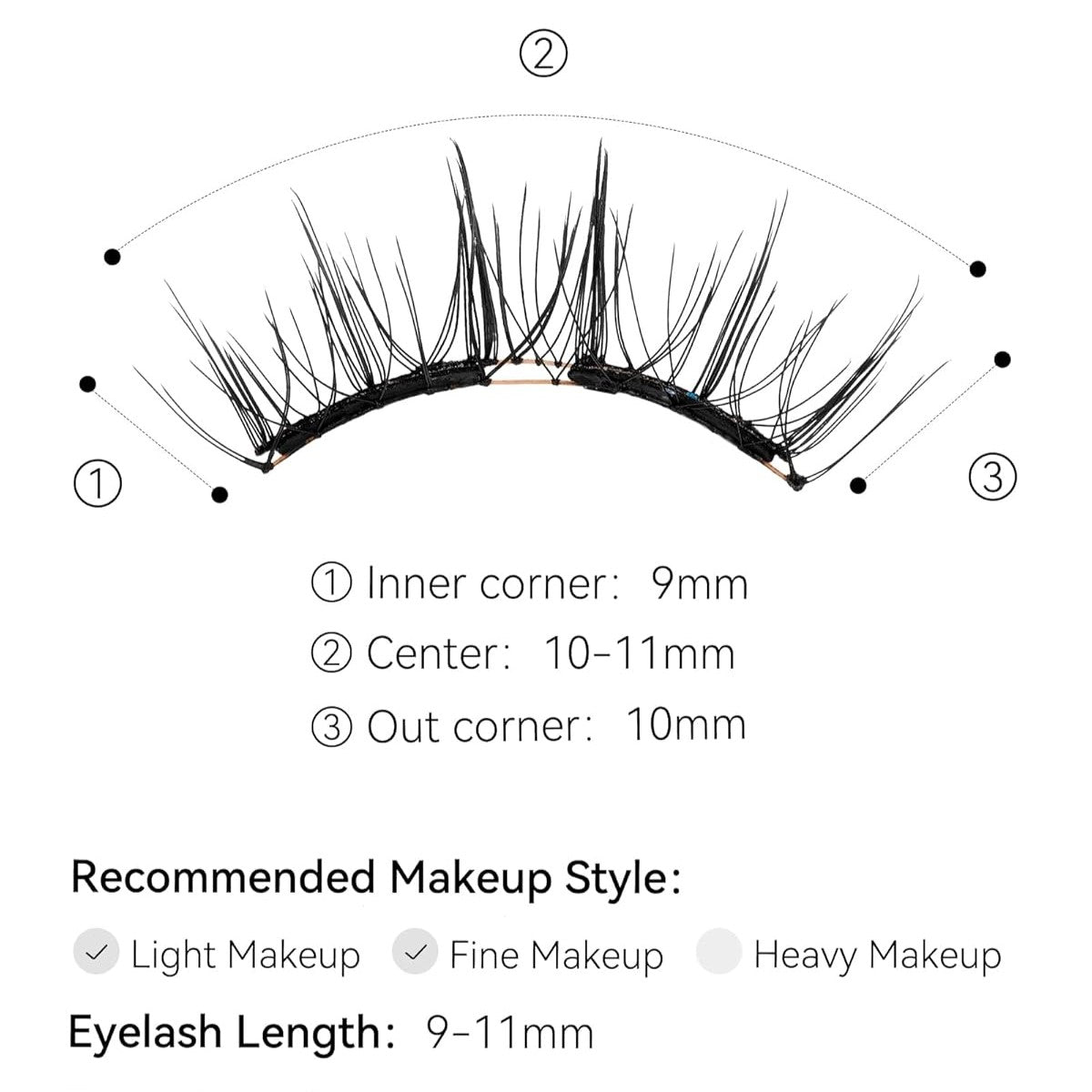 Magnetic Eyelashes & Applicator Set M-07 Easy Beauty Nepal