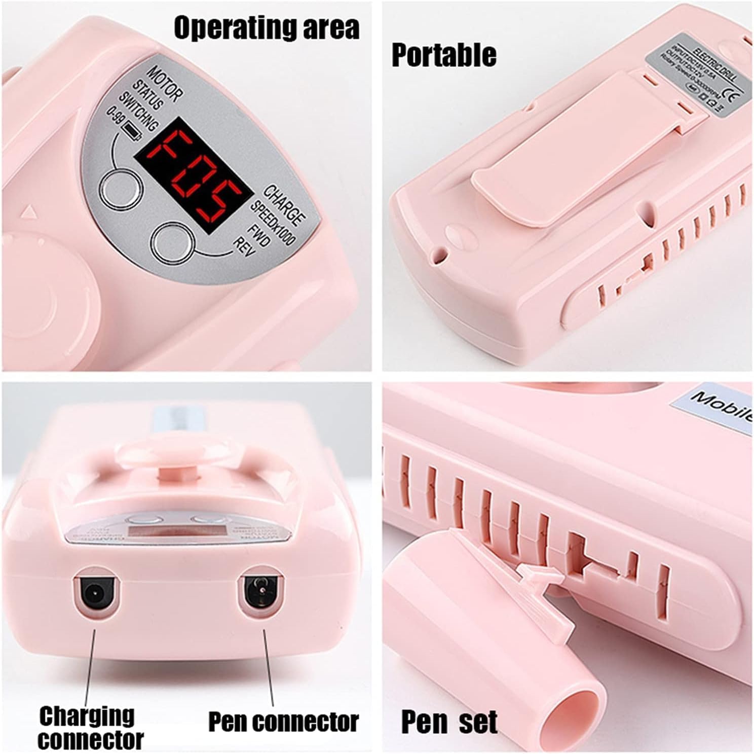 101 Portable Nail Drill Machine Rechargeable Electric Nail Drill For Nail Mask Queen Nepal