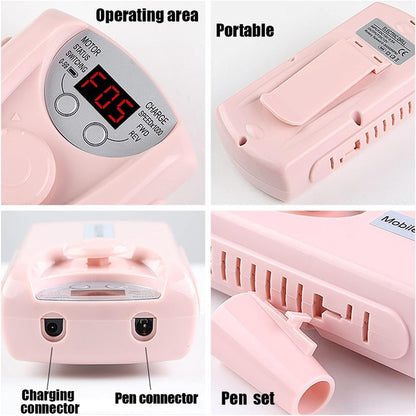 101 Portable Nail Drill Machine Rechargeable Electric Nail Drill For Nail Mask Queen Nepal