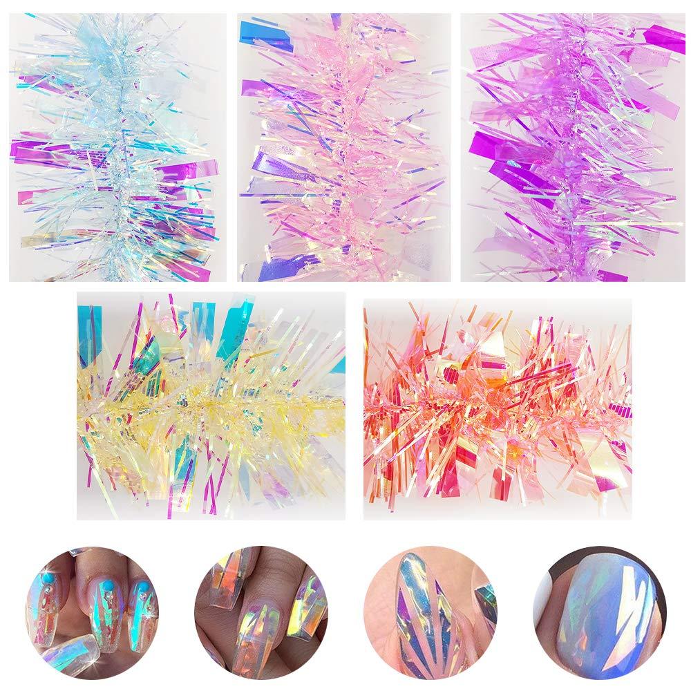 Laser Mirror Aurora Glass Paper Nail For Nail Art Mask Queen Nepal