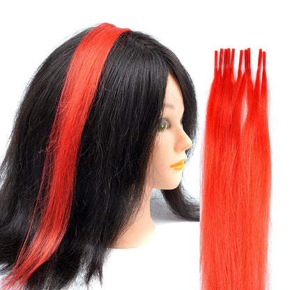 10 Strands Colored Highlights Hair Extensions Mask Queen Nepal