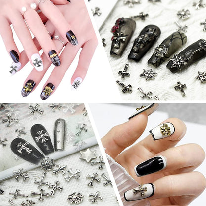 Mixed 25pcs Retro Metal Charms Nail Art Accessories Mask Queen Nepal