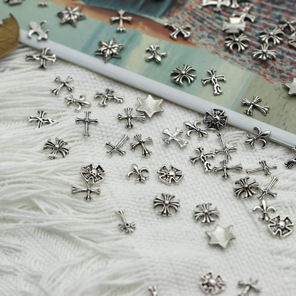 Mixed 25pcs Retro Metal Charms Nail Art Accessories Mask Queen Nepal