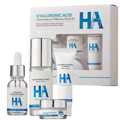 Hyaluronic Acid HA Moisturizing & Hydrating Skin Care 4pcs Set Easy Beauty Nepal
