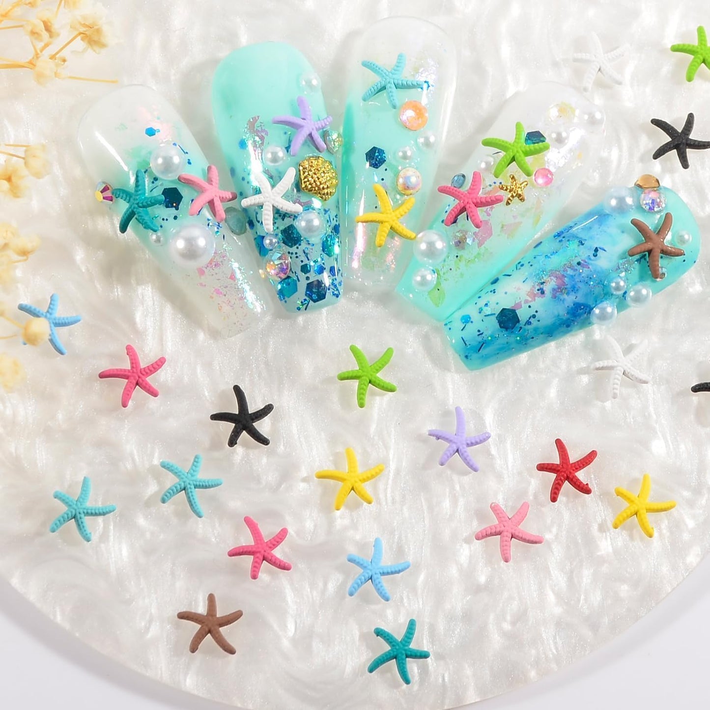 Starfish Rhinestone Nail Art Mask Queen Nepal