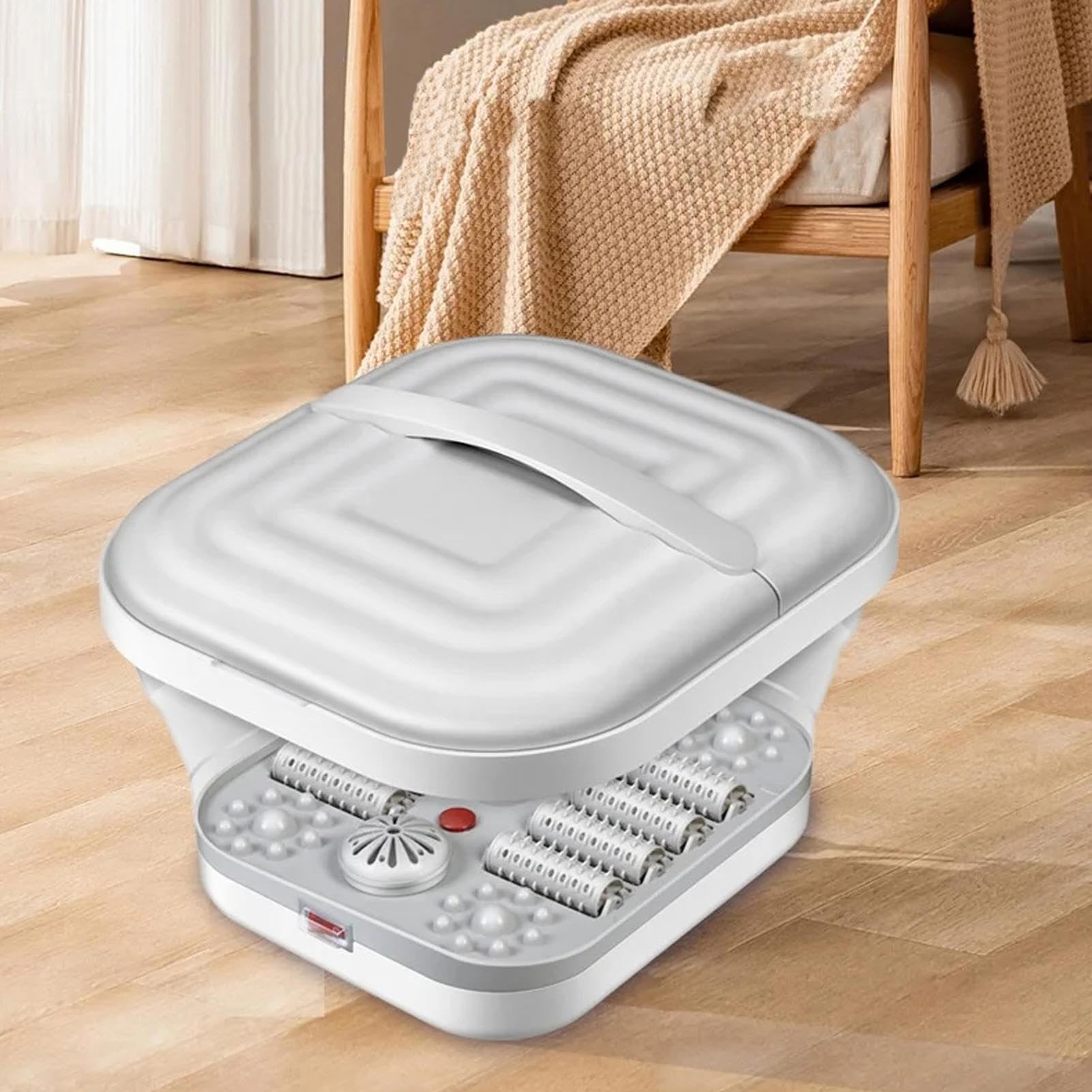 Collapsible Foot SPA Bath Massager Basin Mask Queen Nepal