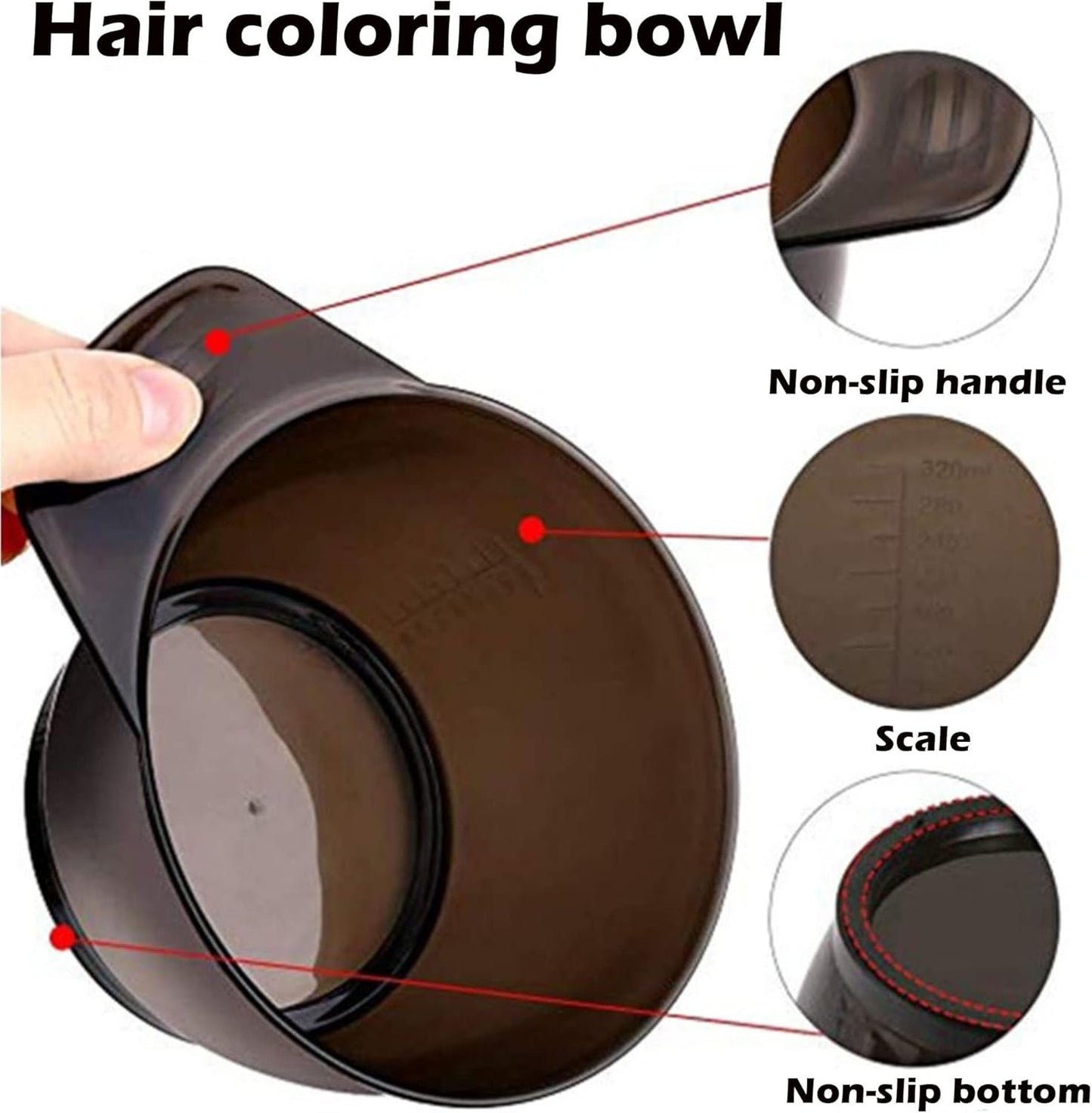 6 Pieces Professional Hair Dyeing Kit Easy Beauty Nepal