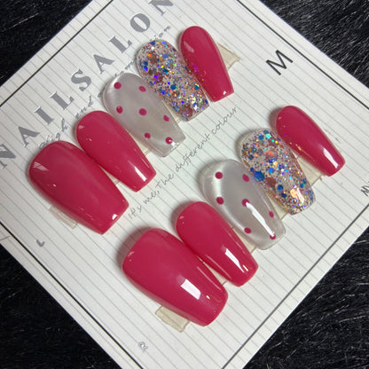 Press On Nails 10Pcs Code-Number (000+) Easy Beauty Nepal