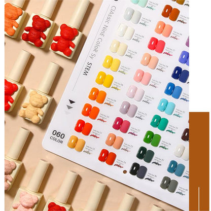 MILAN Lovely Bear 60 Color  Gel Polish Set Mask Queen Nepal