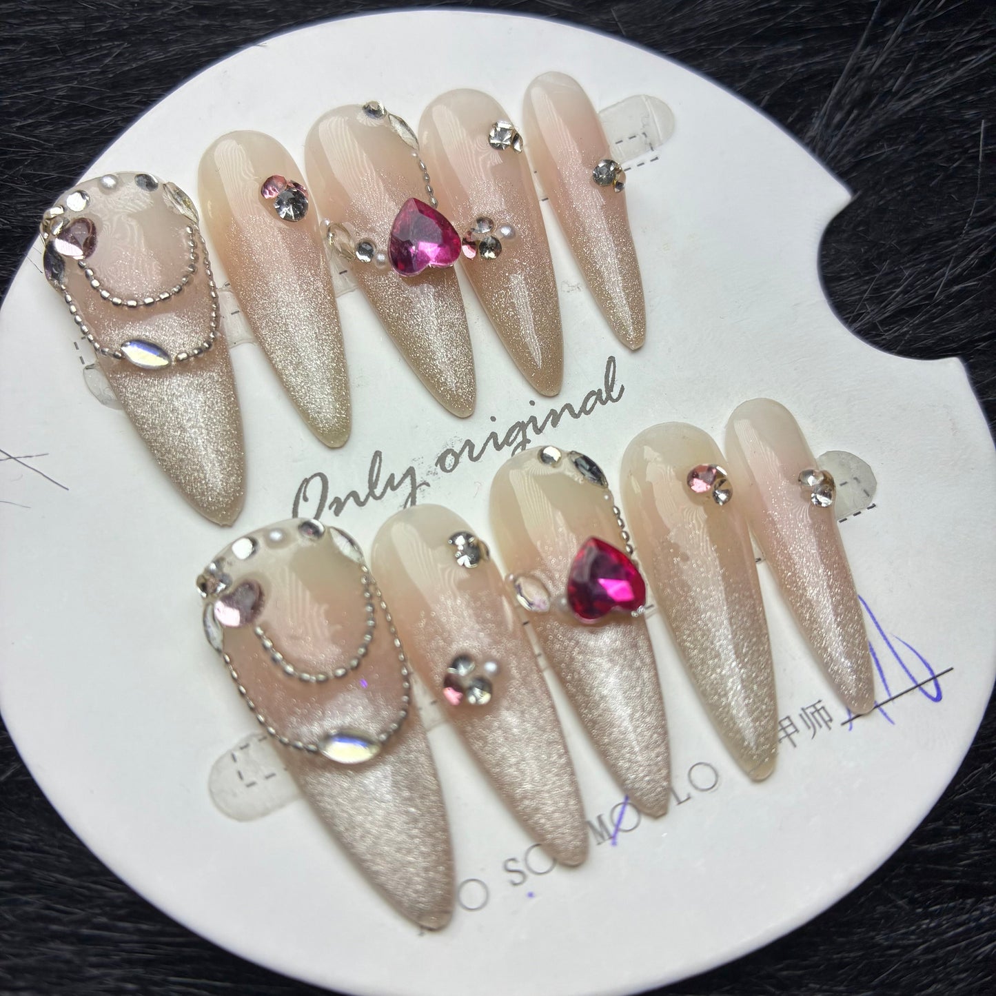 Press On Nails 10Pcs Code-MT Easy Beauty Nepal