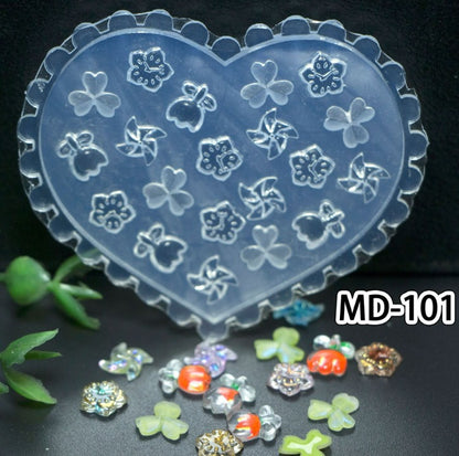 3D Acrylic Powder Sculpture Mold Silicone Nail Art Flower Template Manicure. Mask Queen Nepal