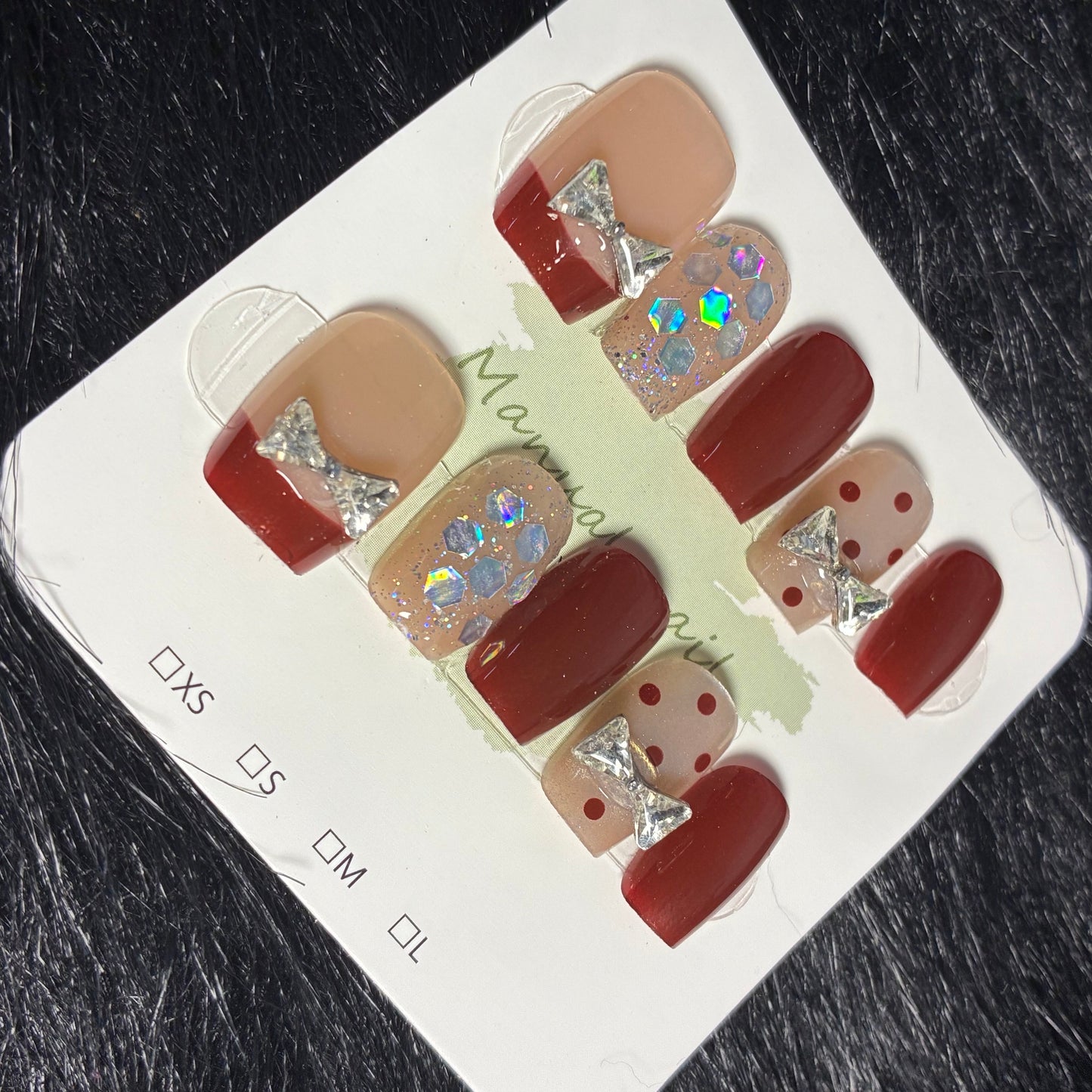 Press On Nails 10Pcs Code-EB Easy Beauty Nepal