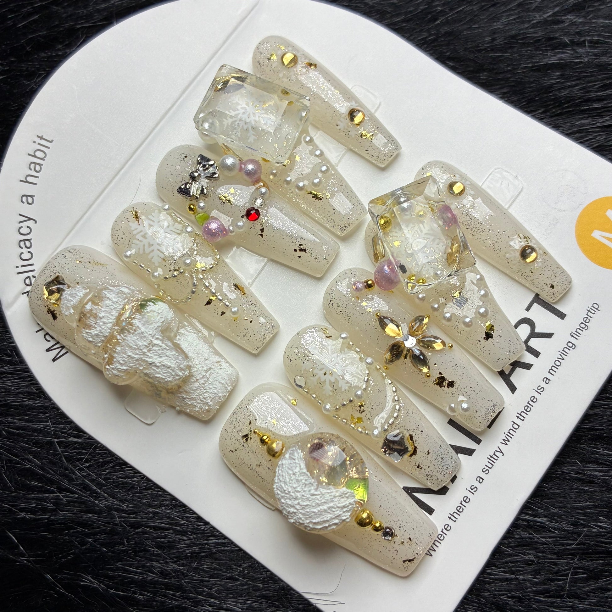 Press On Nails 10Pcs Code-Number (2000+) Easy Beauty Nepal