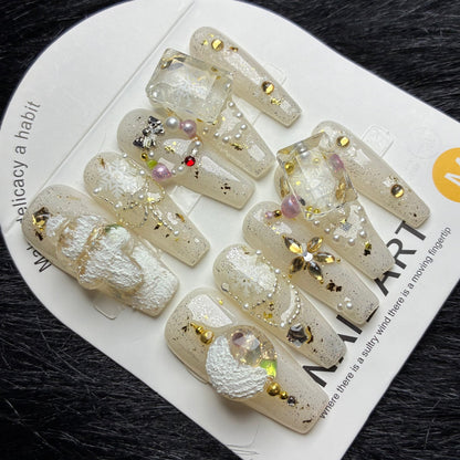 Press On Nails 10Pcs Code-Number (2000+) Easy Beauty Nepal