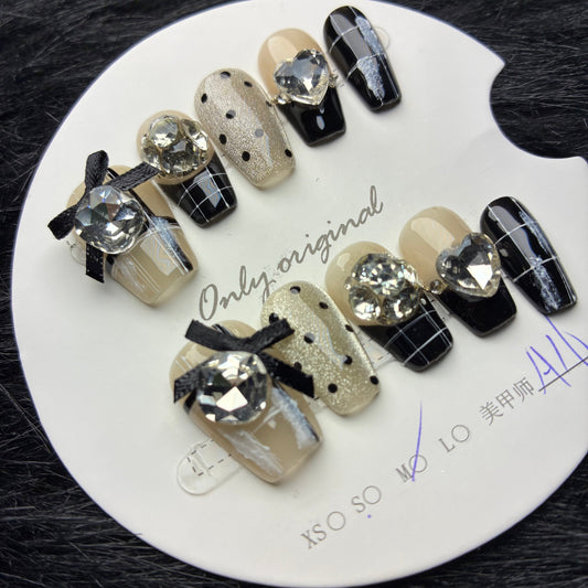 Press On Nails 10Pcs Code-MT Easy Beauty Nepal