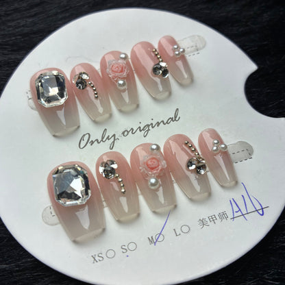 Press On Nails 10Pcs Code-MT Easy Beauty Nepal