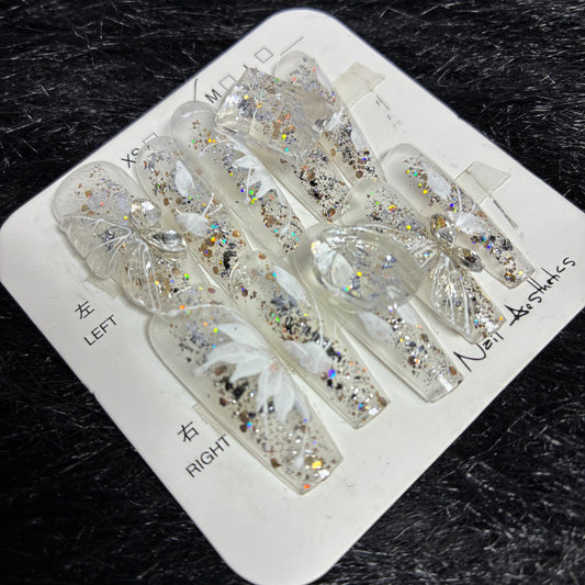 Press On Nails 10Pcs Code-BF (020+) Easy Beauty Nepal