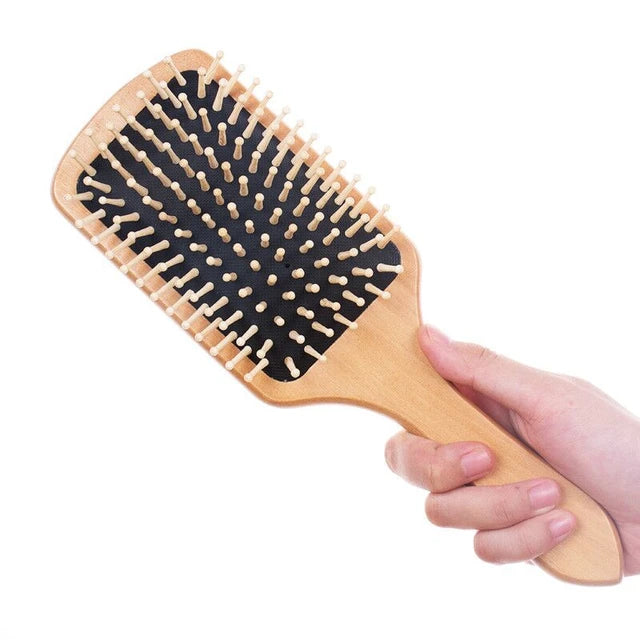 Boar Bristle Wood Hair Comb For Massage Mask Queen Nepal