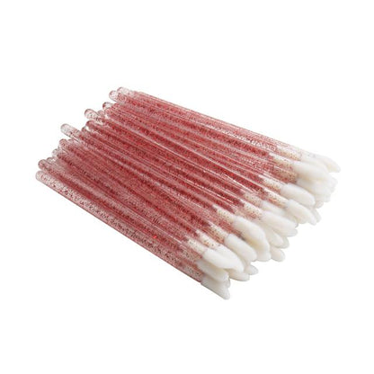 100PCS Glitter Crystal Lip Brush Disposable Lip Gloss Applicators Mask Queen Nepal