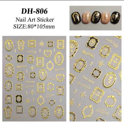 MOSR Nail Art Flower DIY Sticker For Nails Mask Queen Nepal