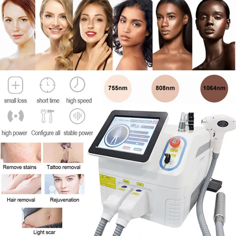 808 diode laser hair removal machine handle Mask Queen Nepal