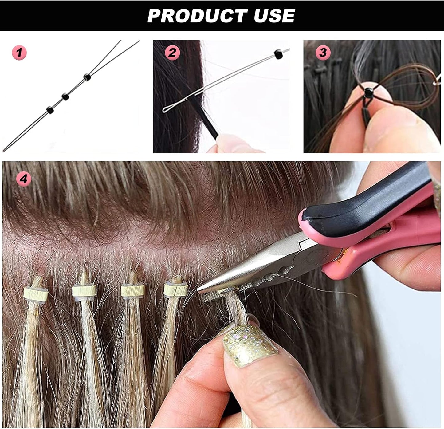 Hair Extension Pliers Kit For Professional Hair Extensions Mask Queen Nepal