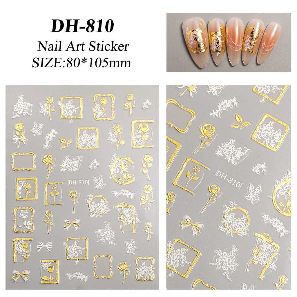 MOSR Nail Art Flower DIY Sticker For Nails Mask Queen Nepal