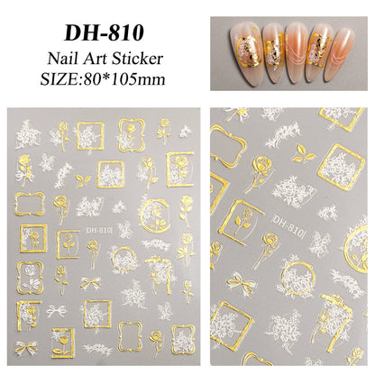 MOSR Nail Art Flower DIY Sticker For Nails Mask Queen Nepal