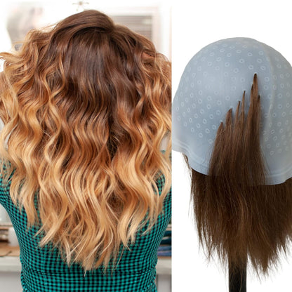 Silicone Highlight Hair Cap With Needle Mask Queen Nepal