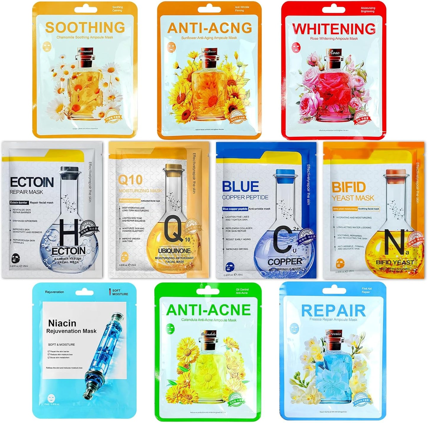 KORMESIC Hydrating Face Sheet Mask Moisturizing & Repairing Facial Mask Easy Beauty Nepal