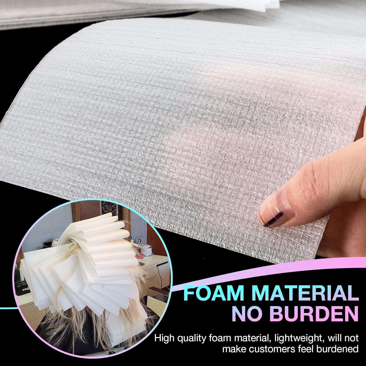 Hair Dye Highlighting Papers Reusable Foam Hair Wraps Mask Queen Nepal