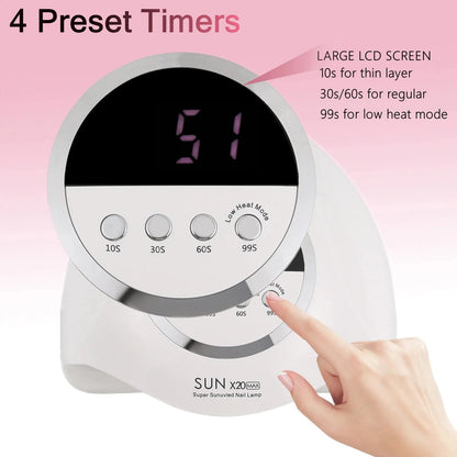 Sun X20 UV Lamp LED Nail Dryer With 72LEDS Mask Queen Nepal