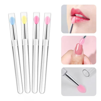 Silicone Lip Bursh Small Makeup Lipstick Eyebrow Brushes Applicator for Lip Mask Oil Mask Queen Nepal