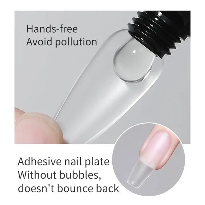 Solid Nail Glue Gel 30g Clear for False Nail Tips Glue Gel Super Adhesive Press on Nails Glue for Fake Nail Long Lasting Nail Art Salon DIY at Home Mask Queen Nepal