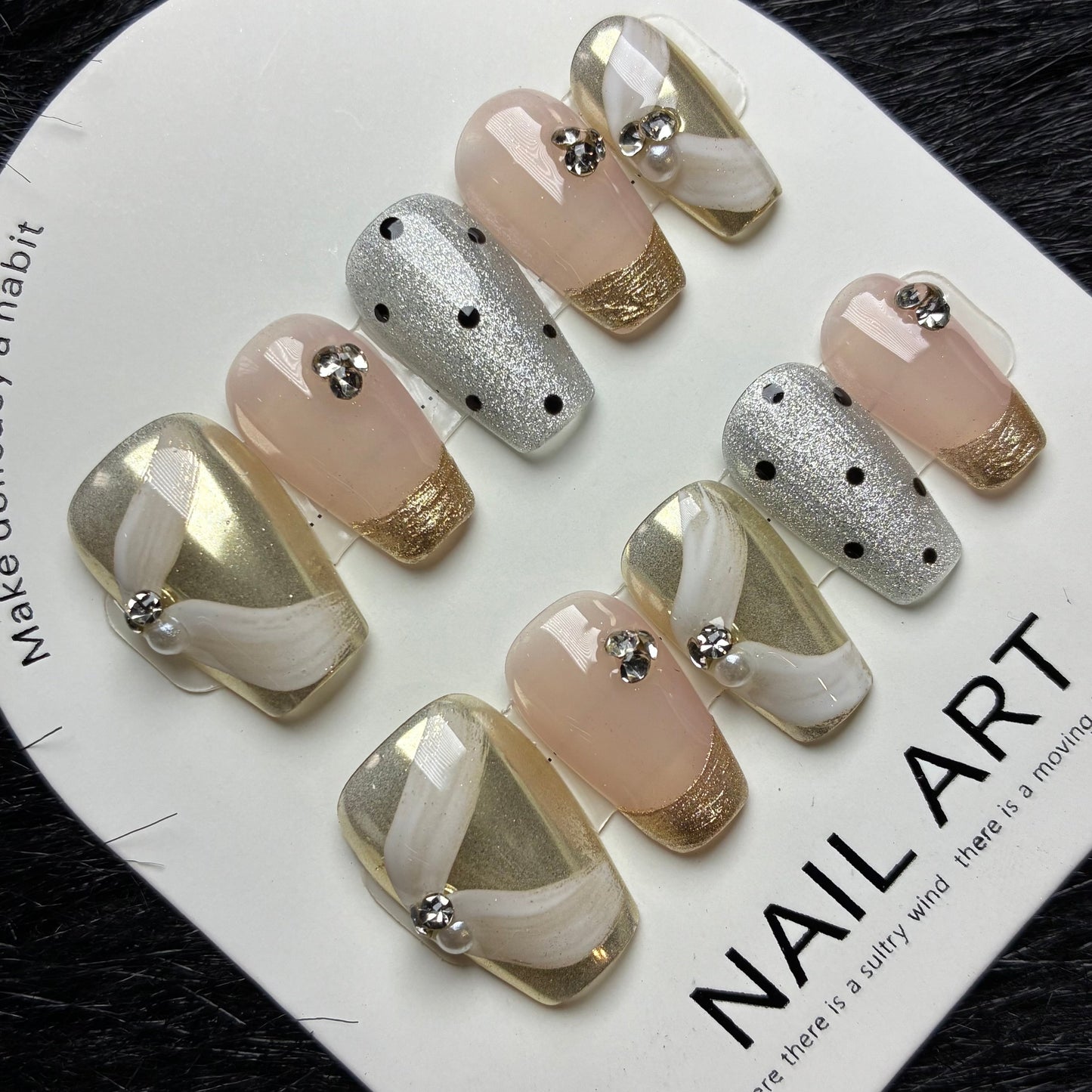 Press On Nails 10Pcs Code-Number (1000+) Easy Beauty Nepal