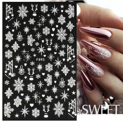 Sweet Trend Christmas Nail Art Sticker Mask Queen Nepal