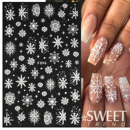 Sweet Trend Christmas Nail Art Sticker Mask Queen Nepal