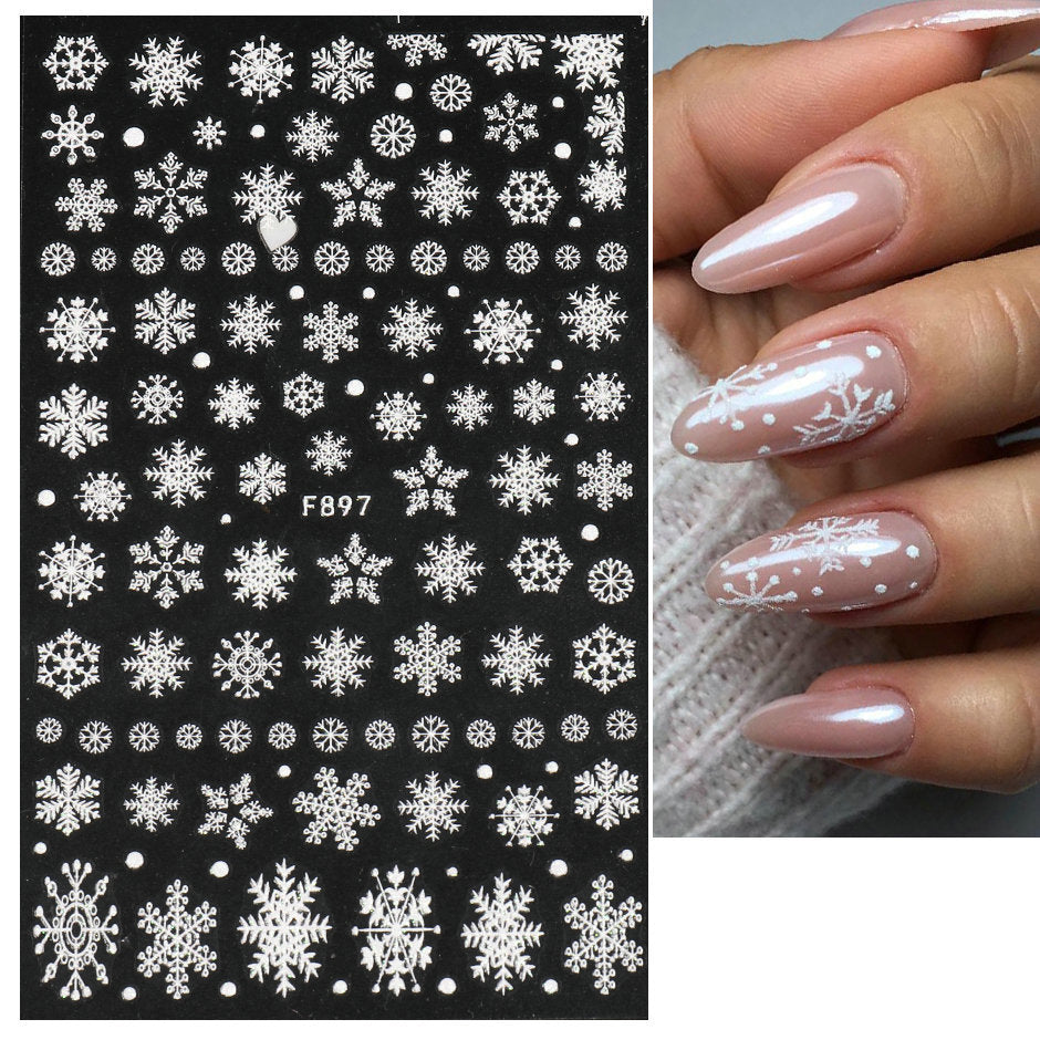 Sweet Trend Christmas Nail Art Sticker Mask Queen Nepal