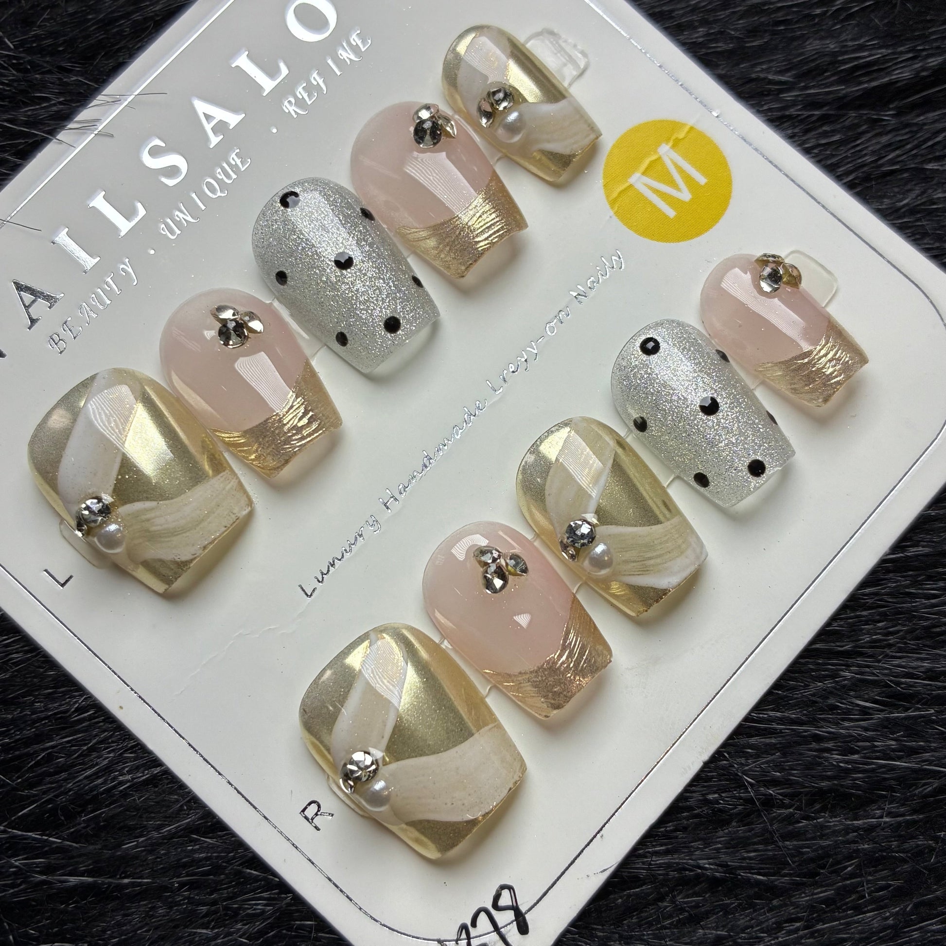 Press On Nails 10Pcs Code-Number (1000+) Easy Beauty Nepal