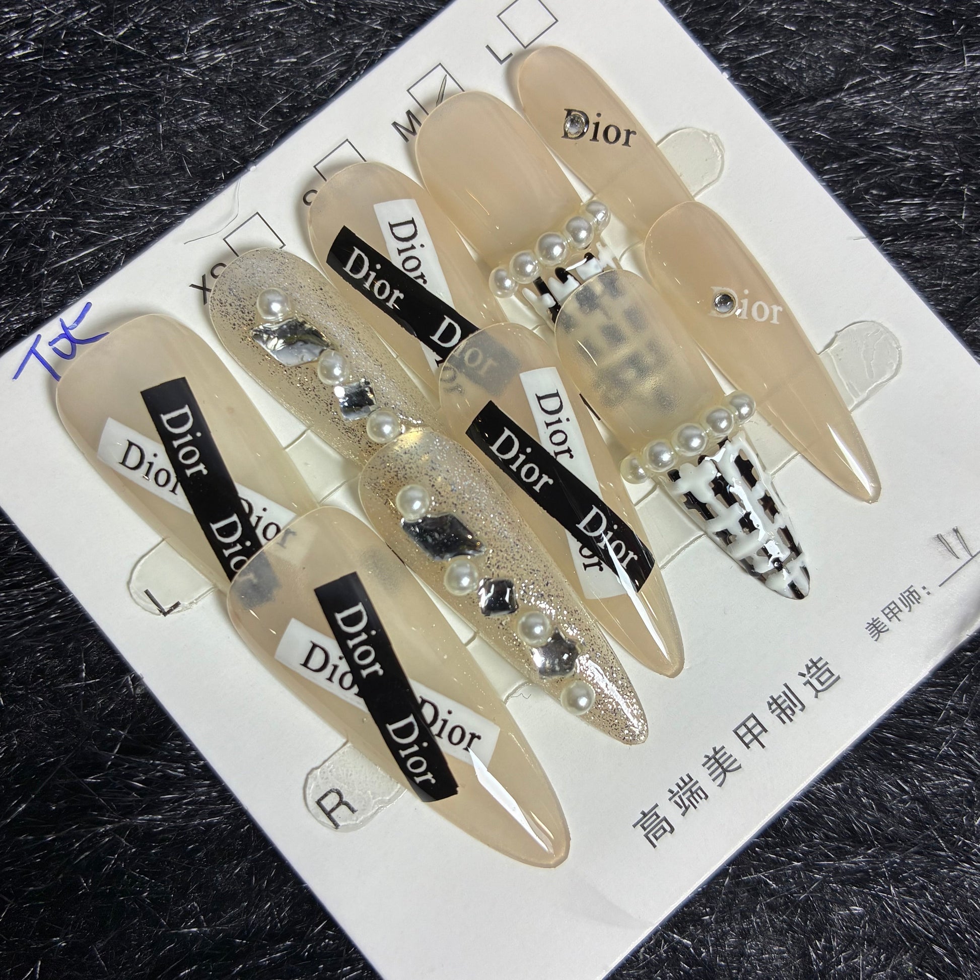 Press On Nails 10Pcs Code-L (060+) Easy Beauty Nepal