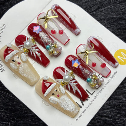 Press On Nails 10Pcs Code-Number (1000+) Easy Beauty Nepal