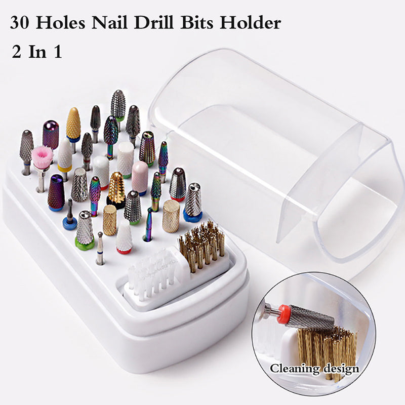 Nail Drill Bit Holder 30 Slots Mask Queen Nepal