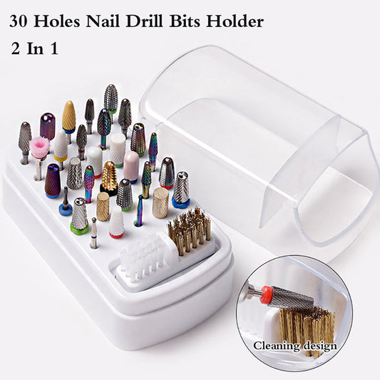 Nail Drill Bit Holder 30 Slots Mask Queen Nepal