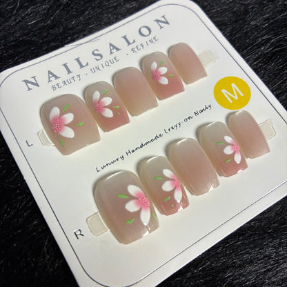 Press On Nails 10Pcs Code-F (000+) Easy Beauty Nepal