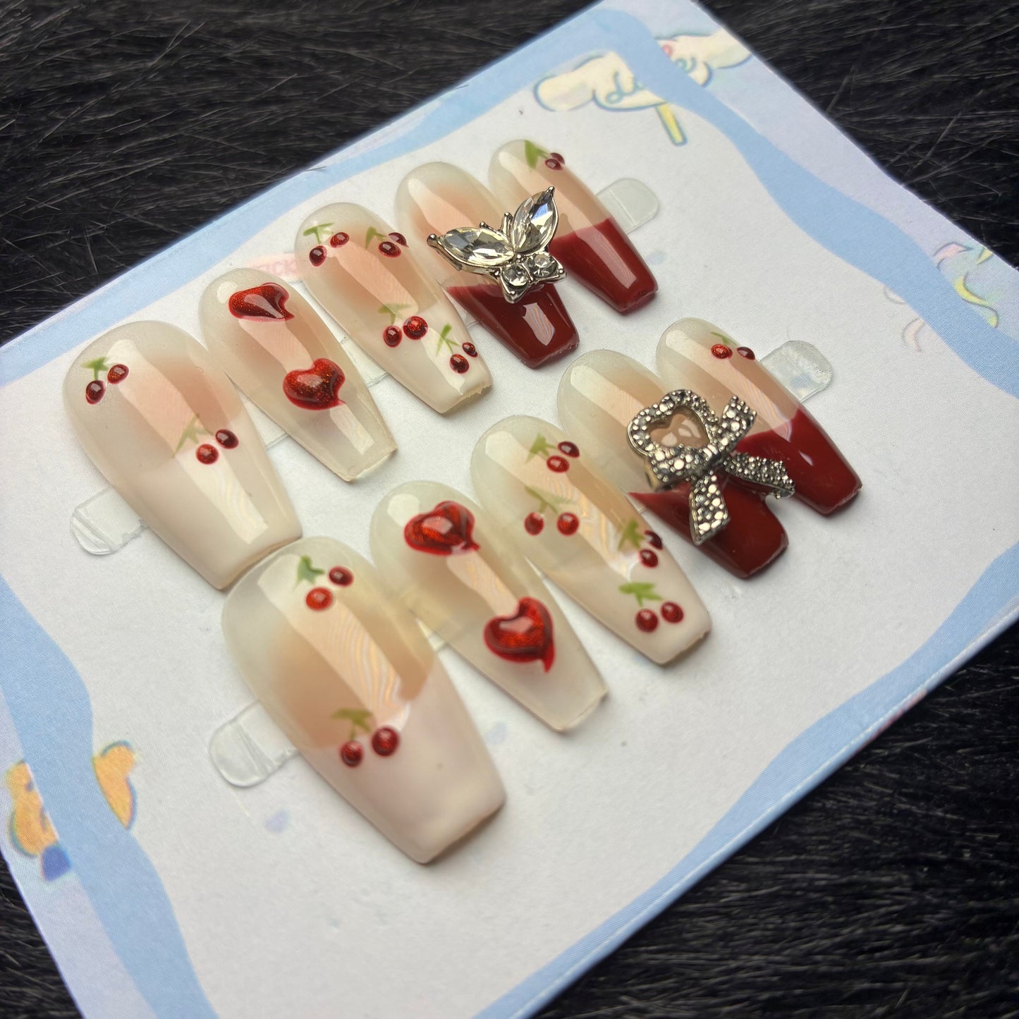 Press On Nails 10Pcs Code-MT Easy Beauty Nepal