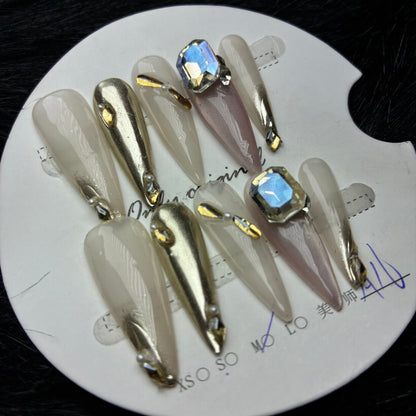 Press On Nails 10Pcs Code-MT Easy Beauty Nepal