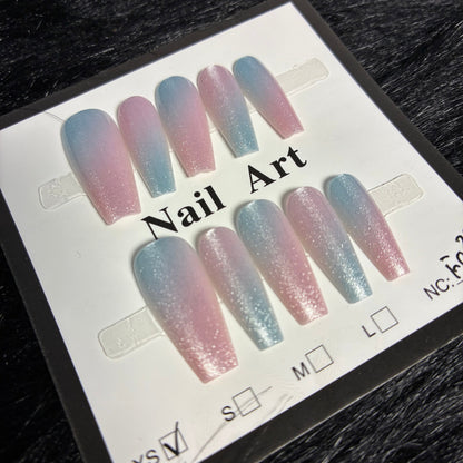 Press On Nails 10Pcs Code-F (000+) Easy Beauty Nepal